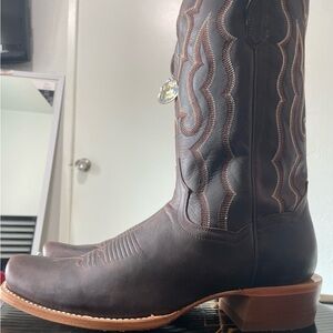 Dan Post Oakwood Brown Leather Western Boots 10D
